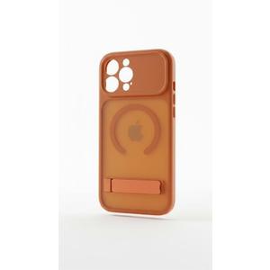 BXYJY for iPhone 17 Pro Max Case Magnetic with Stand, Camera Control Button, Full Lens Protection, Compatible with MagSafe, Military Grade, Translucent Thin Women Men Hard Case for 17 Pro Max, Orange