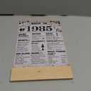 DARUNAXY 40th Birthday Party Decorations, Vintage Back in 1985 Poster Acrylic Sign with Stand 40 Year Old Party Supplies for Men& Women Vintage 1985 Table Decor 40th Anniversary Class Reunion Gifts