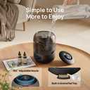 DREO Humidifiers for Bedroom, 3L Top Fill 30H & 26dB Quiet Runtime for Large Room, Cool Mist Ultrasonic Humidifier with Humidity Sensor, Night Light for Home, Baby, Nursery, Plants, 360 Nozzle, Black