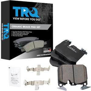 TRQ Front Ceramic Disc Brake Pad Set for BMW 2 3 4 Series i8 M2 M3 M4