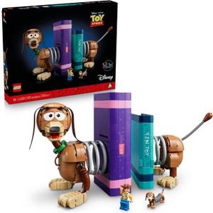 LEGO Disney and Pixar Toy Story Slinky Dog Bookends - Building Set for Adults, Ages 18+ - Disney Gifts for Fans - Bedroom, Shelf or Office Decor - 43301