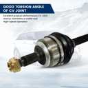 Front Right CV Axle Shaft Assembly Compatible with Honda Accord 3.0L 2003-2007, Honda CR-V 2.4L 2002-2006, Acura TL 3.2L 2004-2006, CV Joint Shaft Front Passenger Side Repalce for 66-4207 44305S9A000