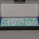 SEUNKWANG EWEADN V20 Typewriter Keyboard Wireless, 104 Keys Mechanical with White Backlit, Media Knob, Pink Switch 2.4G/Bluetooth/USB-A Wired Retro Full Size Keyboard for Windows/Mac/PC
