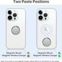 Syncwire Cell Phone Ring Holder Stand, Bling Bling Finger Ring Kickstand 360 Rotation Sparkle Phone Grip for Magnetic Car Mount Compatible with iPhone, Samsung, Pixel, All Smartphones - Glitter Silver