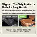 Silicone Waterproof Seat Protectors for Under Car Seats Siliguard Brown
