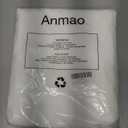 Anmao Non-See-Through Off White Privacy Semi Sheer Curtains for Living Room 84 Inch Length 2 Panels Set, Light Filtering That Let Light in Rod Pocket Window Drapes for Bedroom, 52W x 84L, Ivory White