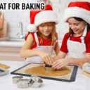 Zulay Kitchen Silicone Baking Mat Set  2-Pack 16.5  11.6 Reusable Non-Stick Silicone Baking Sheets, Food-Safe, Heat-Resistant up to 250F  Perfect for Cookies, Pastries & Oven Use (Dark Gray)