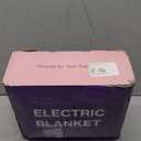 Heated Blanket Throw 50" x 60" - Soft Flannel Sherpa Electric Blanket Throw with 5 Heating Levels & 4 Hours Auto Off, Machine Washable, Ideal Gift for Grandma (Purple)