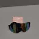 FEISEDY Sports Sunglasses for Men, Women and Teens - Baseball, Biking, Cycling UV400 Protection B2388 (75mm, 008-black Pink)