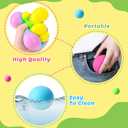Stress Balls 4 Pack for Adults and Kids, Color Changing Squeeze Toys, Sensory Toys for Kids with Autism, Squishy Fidget Toys for Stress and Anxiety Relief, Prize for Classroom