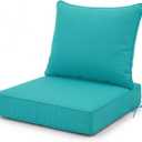 Outdoor Chair Cushion, 22 x 22 Water-Resistant Patio Seat Cushion Lake Blue, 1 Pack 22 x 22 Inch