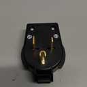 50A Power Plug NEMA 6-50P 50Amps 250V Power Plug, Heavy-Duty NEMA Electric Plug, Plug for EV Chargers, Induction Ranges, Cooktops, Dryers, Generators, Welders, UL Listed (3P NEMA 6-50P)