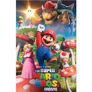 XIHOO The Super Mario Bros. Poster 2023 Movie Posters Prints Bedroom Decor Silk Canvas for Wall Art Print Gift Home Decor Unframe Poster 11x17inch 28x43cm