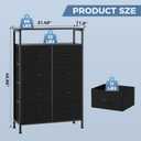 DUMOS Tall 8 Drawer Dresser for Bedroom, Storage Chest of Drawers Cabinet, 31.5"D x 45.9"W x 11.8"H