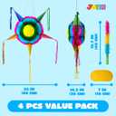 JOYIN 33 Inch Large Star Pinata, Foldable Mexican Fiesta Pinata with Vibrant Honeycomb Center, Traditional Colorful Party Decorations for Cinco De Mayo, Kids Birthday Supplies & Taco Tuesday