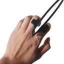 Finger Chopsticks Black, Ergonomic Finger Snacking chopsticks, Set of 2 with Portable Storage Cases, Gamer Chopsticks, Perfect for Snacking on Chips, Nuts, and Popcorn
