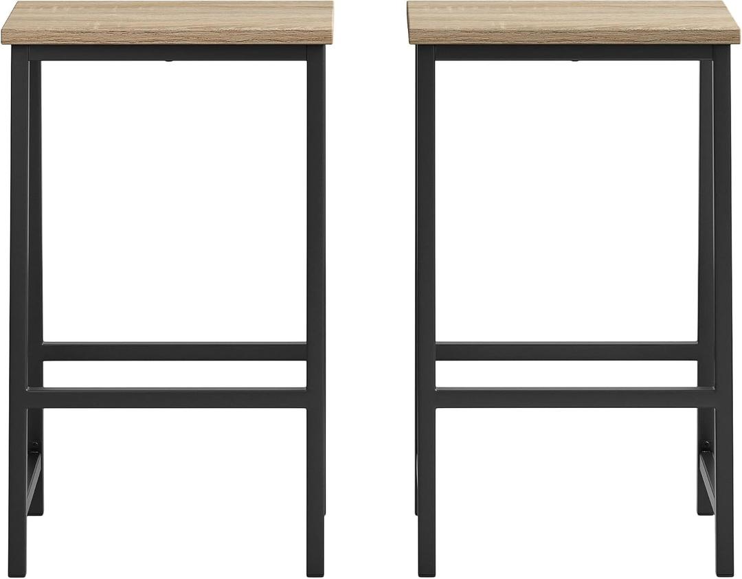 Sauder North Avenue Counter Height Stool, Charter Oak Finish, L: 14.45" x W: 12.28" x H: 23.62"