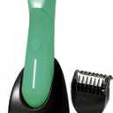 Body Trimmer for Men - Groin & Ball Shaver with Charging Dock - Constant Power No-Pull Electric Pubic Hair Clipper - 5-in-1 Guard Waterproof Body Groomer with LED Light, for Groin, Armpit & Body (Avocado Green)