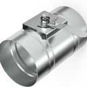 4" HVAC Duct Manual Volume Damper Metal Adjustment Airflow Ducting Backdraft Damper for Air Ventilation System HVAC
