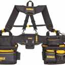 DEWALT Professional Tool Belt Organizer With Suspenders and 25 Pockets, Heavy Duty Construction (DWST540602) (One Size)