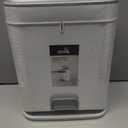 Procade Office Trash Can with Lid, 3 Gallon Bathroom Garbage Can, Narrow Plastic Trash Bin with Press top Lid and Pedal, Slim Gray Trash Can Waste Basket for Room, RV, Dorm.