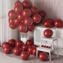 2 x Burgundy Latex Balloons Kit - 110PCS Party Balloons, 12'' Helium Balloon Set with Ribbon, Perfect for DIY, Birthday, Baby Shower, Wedding, Anniversary & Holiday Decoration