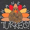 Women Thanksgiving Shirts Thankful Teacher T-Shirt Thankful Turkeys Letter Print Teacher Tee Top (Medium, Grey)