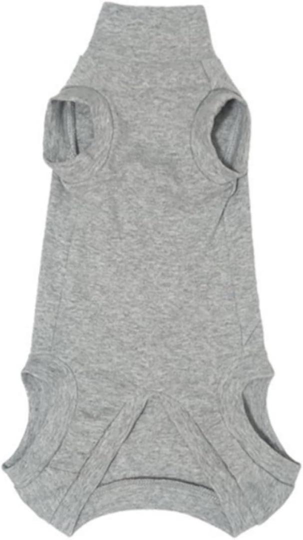 Sphynx Cat Clothes Sleeveless Bodysuit Elastic Hairless Cat Pajamas Pet Clothes Cat Surgery Recovery Suit for Cats Dogs After Surgery Wear Suit (Grey, X-Large (11-14 lbs))