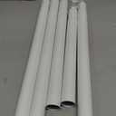 Closet Rods for Hanging Clothes, 17 to 84 Inch Heavy Duty Stepless Adjustable Closet Hanging Rod, 1.3 Inch Diameter Metal Closet Rod for Wardrobes Laundry Bedroom RV (Matte White)