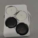 Air Tracker Tags-4 Pack, Smart Tag Work Compatible with Apple Find My (iOS Only), Bluetooth Tag Item Finders IP68 Waterproof Replaceable Battery for Wallet, Luggage, Backpack, Key (Black/White)