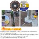 7 inch Ceramic Bond Edge Cup Grinding Wheel,5/8"-11 Arbor for Concrete Smoothing Polishing with Handheld Grinder,200 Grit