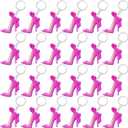 CiciBear 24 Pack Pink High Heel Party Decorations for Baby Shower, Kids Birthday, Girls Makeup Party, Bachelor, Engagement,Wedding,Bridal Shower, Gender Reveal