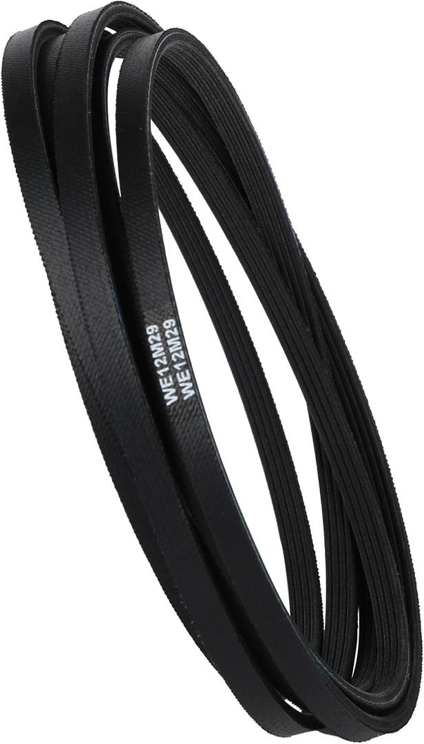 WE12M29 WE03X29897 Dryer Belt (89.5in) fits for Whirlpool, Hotpoint, GE Dryer Belt Replacement, Replace for Dryer Drum Drive Belt WE12M22, WE12M33, PS16542496, GTD33eask0ww, GTD42easj2ww
