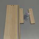 Kisangel 1Pc Wooden Ribbon Organizer, Wire Spool Thread Rack for Wrapping Yarn Ribbon Storage Holder Making Craft Supplies