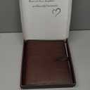 Photo Album 4x6 200 Photos, Genuine Leather Photo Albums with Writing Space with 30 Writing Paper, Travel Family Wedding Kids Graduation Ultrasound Baby Picture Album Scrapbook Photo Album (Simple)