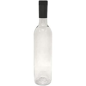 nicebottles Plastic Wine Bottle & Screw Cap, Clear, 750ml
