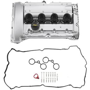 TUCKBOLD Engine Valve Cover for Mini Cooper 1.6L 07-12 No.11127646555/11127572851 Front Valve Rocker Cover Silver Tone W/Gasket Bolt Oil Cap PCV Valve 1 Set