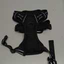 rabbitgoo Dog Harness No Pull with 2 Leash Clips, Adjustable Soft Padded, Reflective Oxford No Choke Pet Vest with Easy Control Handle for Medium Sized Dogs, Black, M