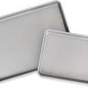 USA Pan Nonstick Half Sheet Pan and Quarter Sheet Pan, Set of 2, Aluminized Steel