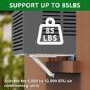 Window Air Conditioner Support Bracket, Universal AC Unit Window Brackets Light Duty, Up to 85 lbs.