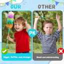 34" Piata Stick Accessories Set, Pinata Bat, Blindfold Eye Mask, Hemp Rope, Confetti (Blue)