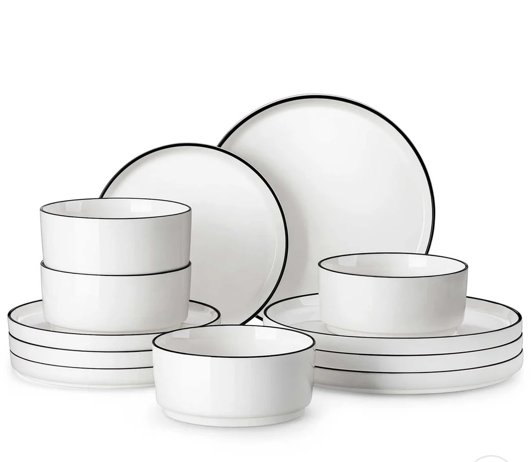 MALACASA LEAH 24 PIECE DINNERWARE SET FOR 8