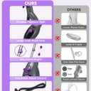 CYK Steam Mops for Floor Cleaning, 12 in 1 Handheld Steam Cleaner for Home, Floor Steamer for Hardwood Floors and Tile (Purple-Grey)