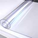 Kate Transparent PVC Reflection Floor Mat - 5x6ft Clear Reflective Photography Backdrop, Durable Table Cover Protector for Studio, Waterproof and Scratch-Resistant Plastic Mat