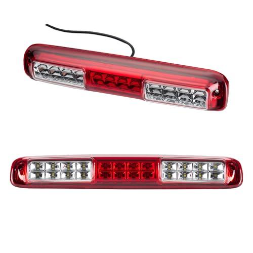 Cxdar Third 3rd Brake Light, LED High Mount Stop Light for 1999-2007 Chevy Silverado GMC Sierra 1500 2500 3500 HD Classic, Rear Center Cab Roof Tail Cargo Lamp, Red Lens