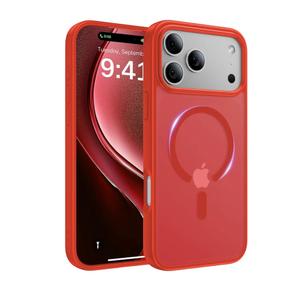 Magnetic for iPhone 17 Pro Case, [Anti-Slip] [Military-Grade Drop Protection] [Camera Protection] Skin-Friendly Slim Matte Shockproof Protective for iPhone 17 Pro Phone Case, Red