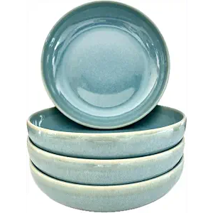 CeramicAzoia Dinnerware Set of 4 (Atacama Green, Pasta Bowl)…