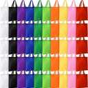 Woanger 100 Pcs Bulk Tote Bags 15'' x 16'' Reusable Fabric Shopping Canvas Bags Cloth Totes with Handles