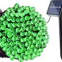 Joomer Solar Christmas String Lights, 39FT 100LED Waterproof Outdoor Lights with 8 Modes Twinkle Fairy Light for Garden, Patio, Yard, Tree and Christmas Decor (Green)