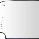 Left Driver Side Heated Towing Mirror Glass Replacement For 2014-2017 Silverado GMC Sierra 1500 2500 3500, Upper Side Mirror With Backing Plate and Rear Holder, Heated Exterior Mirror with Turn Signal